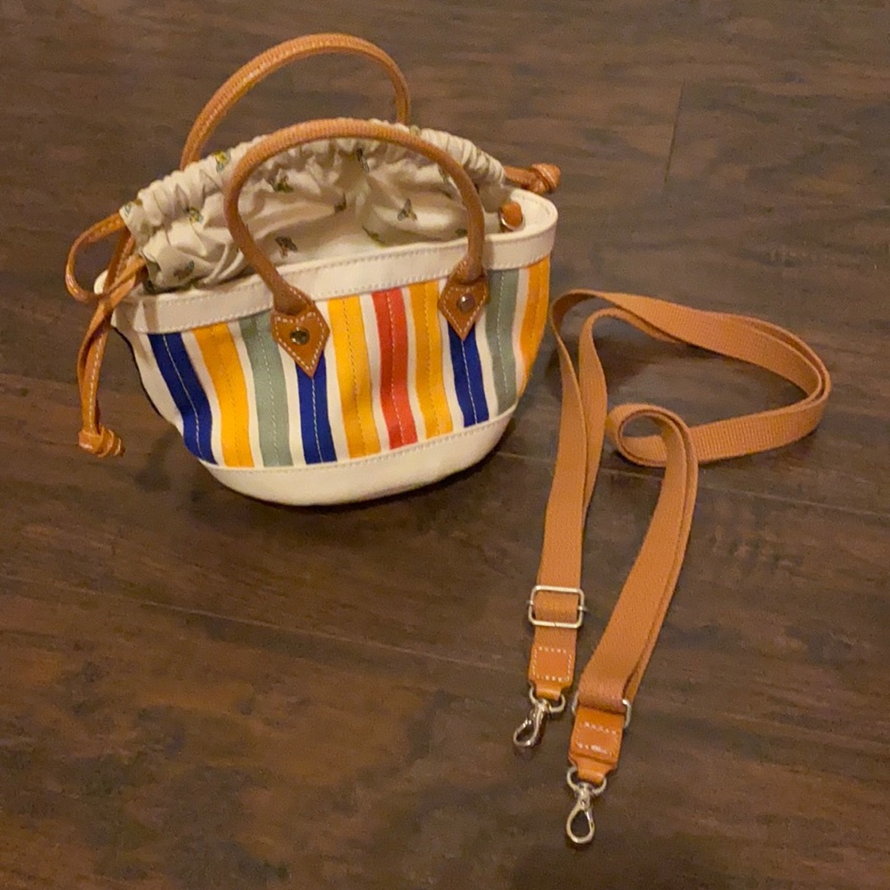 Cute striped Vivienne Westwood drawstring bag
